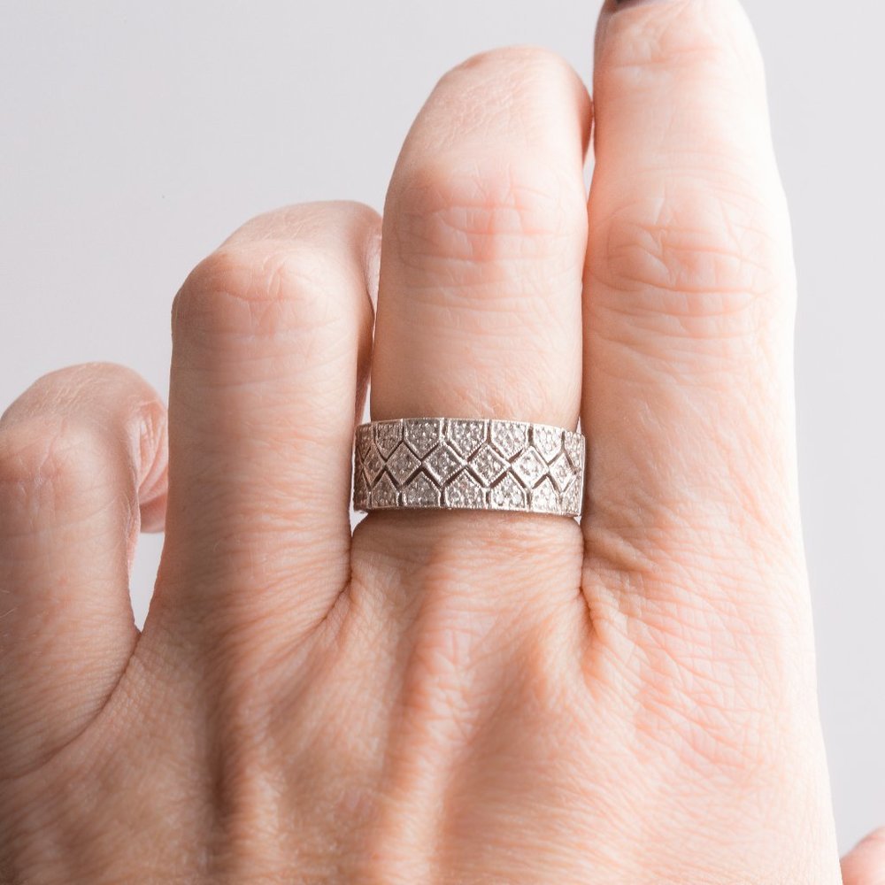1/2ct Diamond Ring set is 14k White Gold